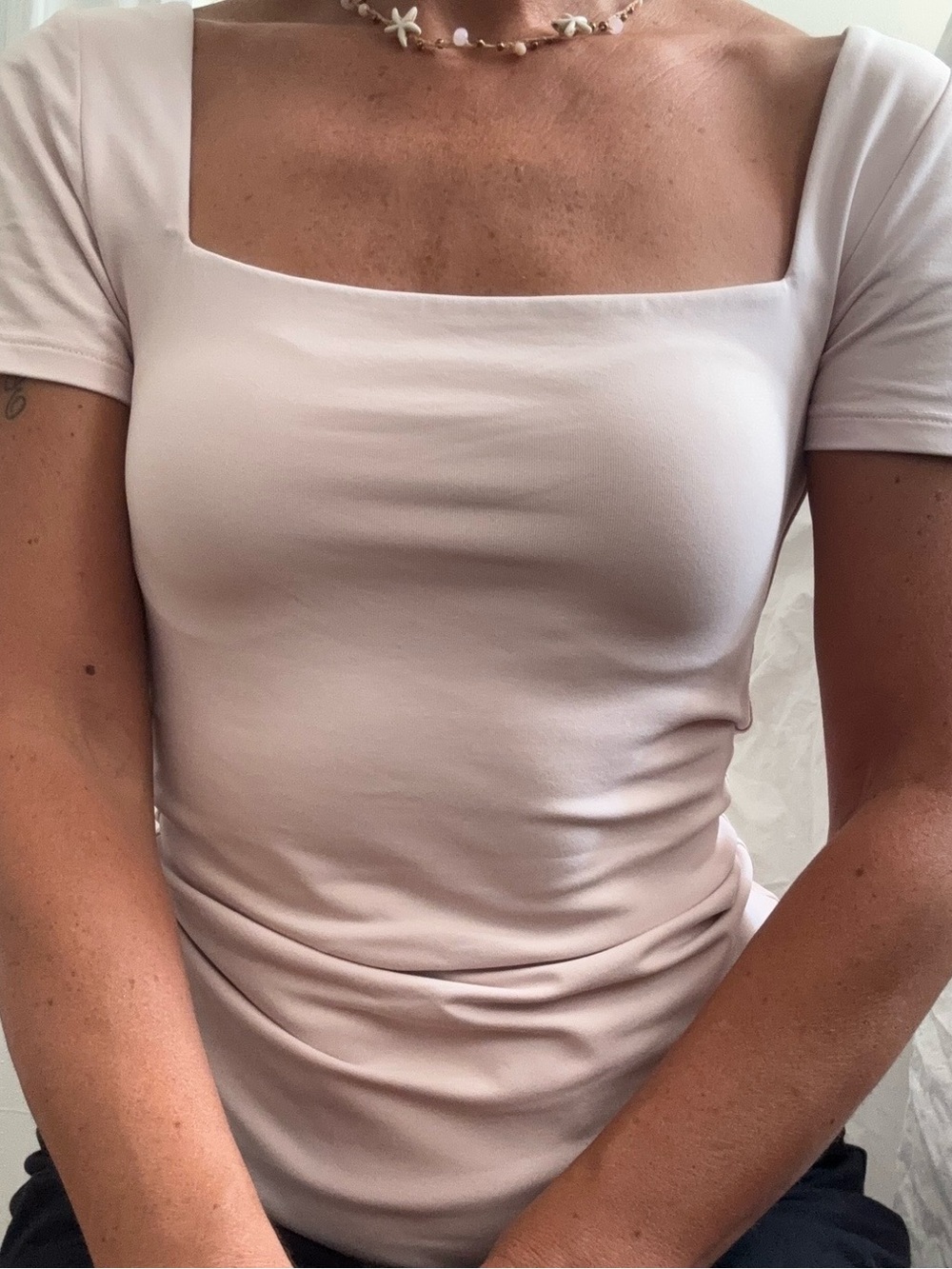 Aritzia square neck top